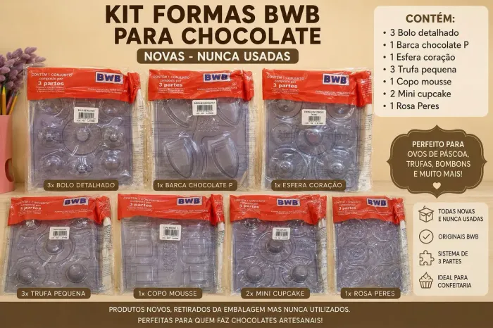 Kit Formas BWB chocolates
