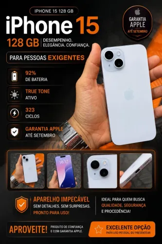 iphone 15 128GB- Garantia Apple 