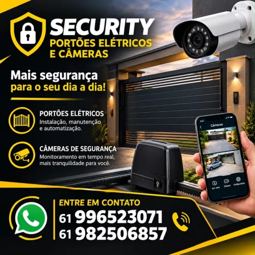 Instalação e Manutenção de Câmeras e Portões Automáticos