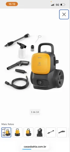 Lavadora de Alta Pressão Electrolux