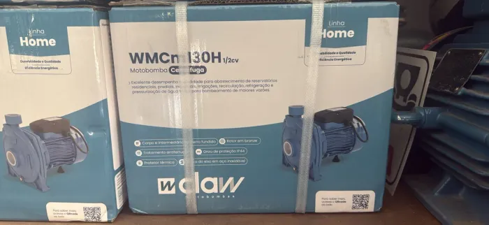 BOMBA D? ÁGUA CENTRÍFUGA WCLAW 1CV 110VOLTS (NOVA NA CAIXA)