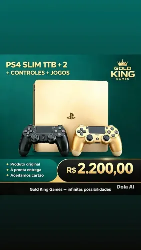 Ps4 1tb versão Gold versão do sistema 13.04