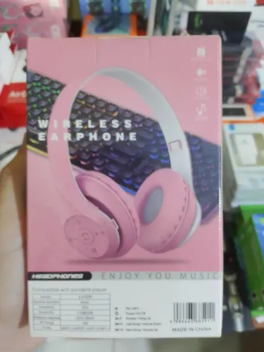 Fone bluetooth rosa