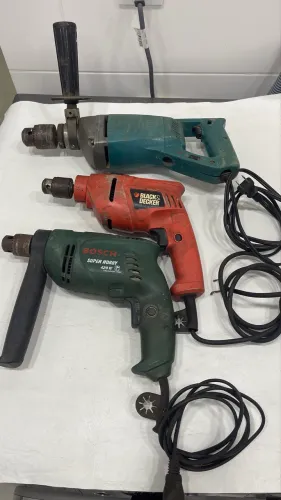 Furadeiras Bosch, Makita e black Decker