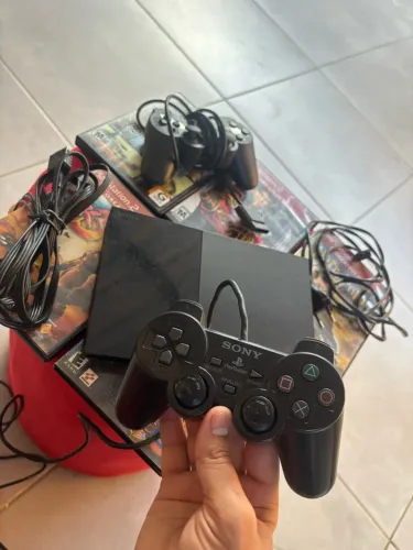 Caixa PS2 completo + 6 jogos originais (Colecionável)