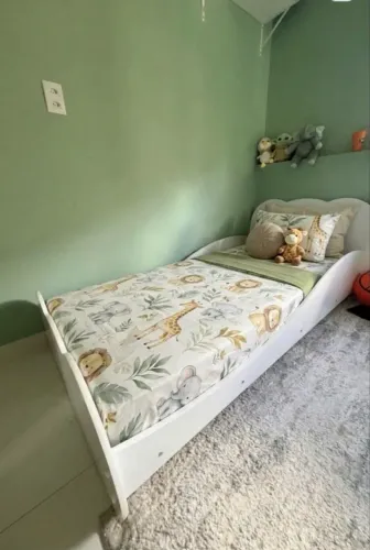 Cama infantil Montessori branca