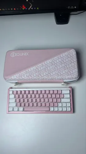 Teclado Magnético Iqunix Ez63 Pink Version