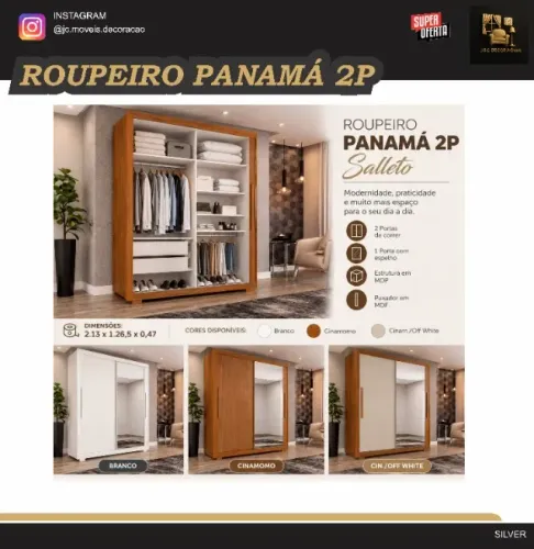 ROUPEIRO PANAMA PORTA DE CORRER