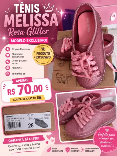 tenis melissa infantil