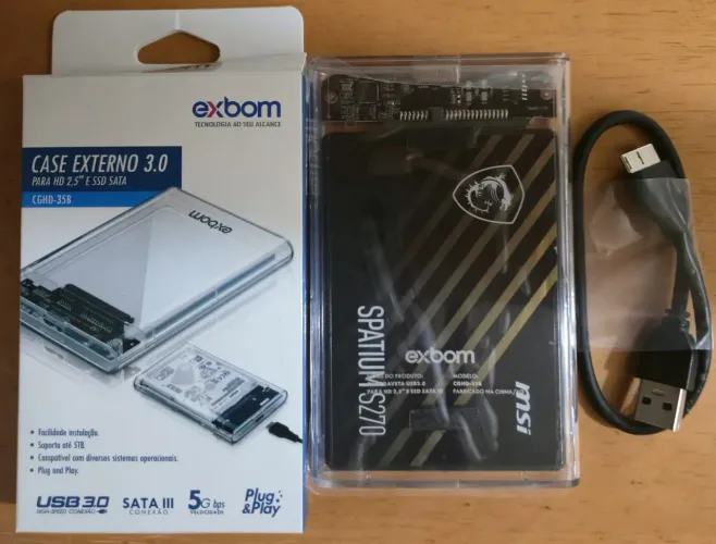 SSD Externo 240gb. Novo