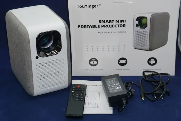 Projetor Touyinger H6 6500 FHD 4K suporte