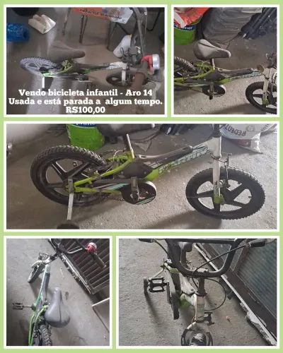 Bicicleta infantil masculina aro 14
