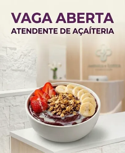 Atendente de Açaiteria no Bairro dos Estados