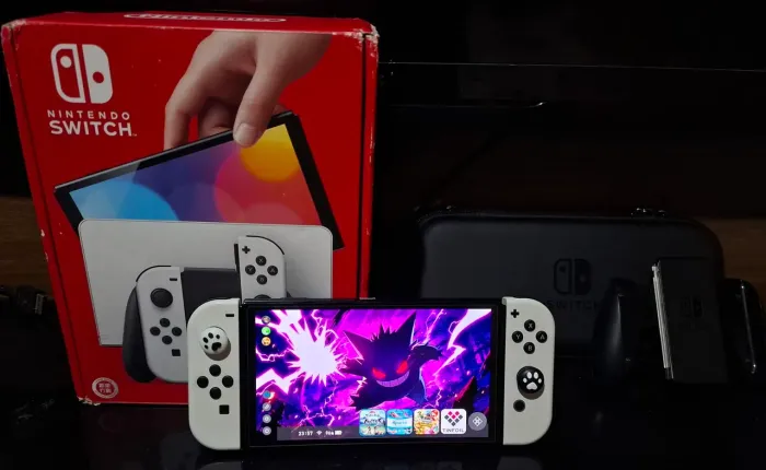 Nintendo Switch OLED Desbloqueado + SD 256GB + Android 15 | Completo