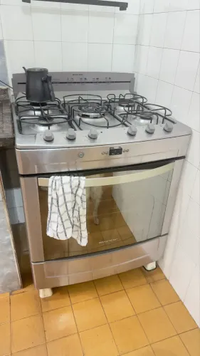 Fogão Grill Brastemp perfeito 5 bocas inox 