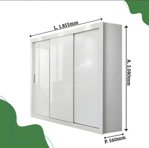 Guarda roupa casal porta de correr