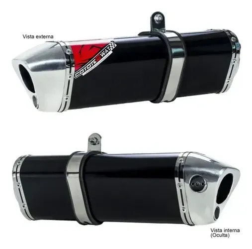 Escape esportivo Coyote Trs 2 Way - Twister Cb 250 2015 Em Diante - semi novo