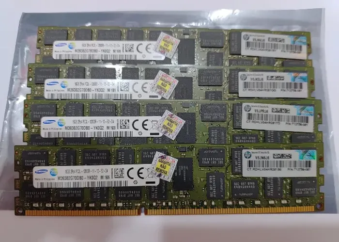 Memória Hp 16gb 2rx4 Pc3l-12800r 1600mhz Ecc Reg 713756-081