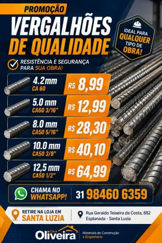 Vergalhões/ Barra de Ferro