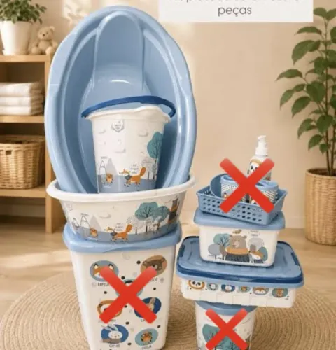 Kit Infantil safari azul