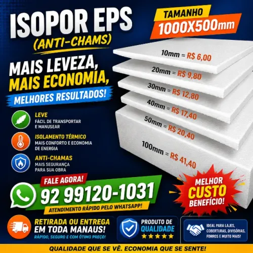ISOPOR PARA FORRO