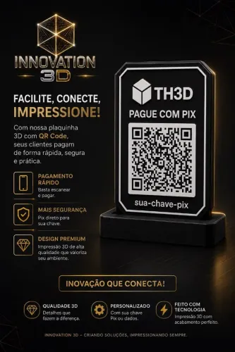 Placa de Pix em impressão 3d