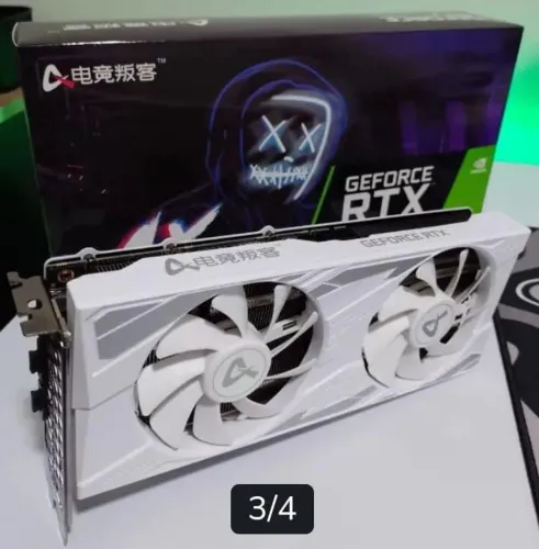 Placa de Vídeo RTX 3060 12GB AX Gaming Branca