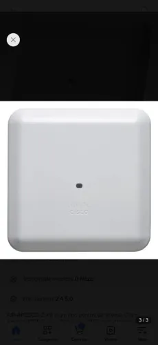 Vendo access point cisco air-ap2802i-z-k9 semi novo cor branco.