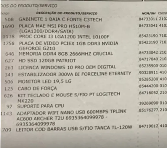 Computador completo