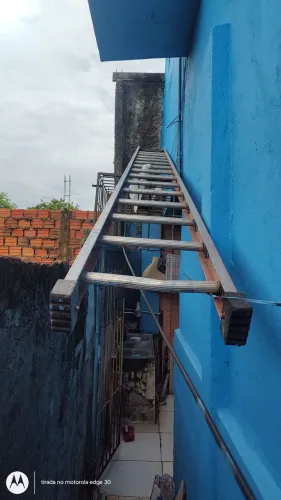 Escada de fibra, 15 degraus 