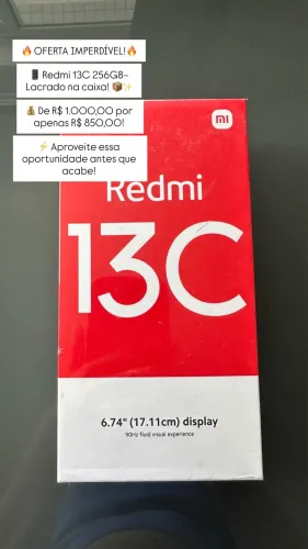Redmi 13C semi novo bateria 100%