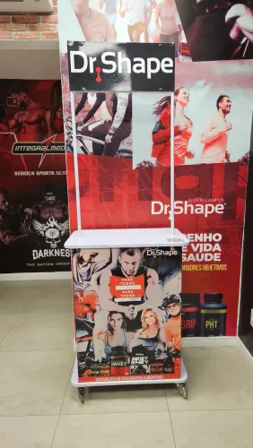 Balcão Promocional Degustação Expositor de aço 