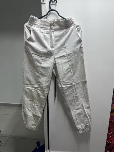 Calça jogger de linho