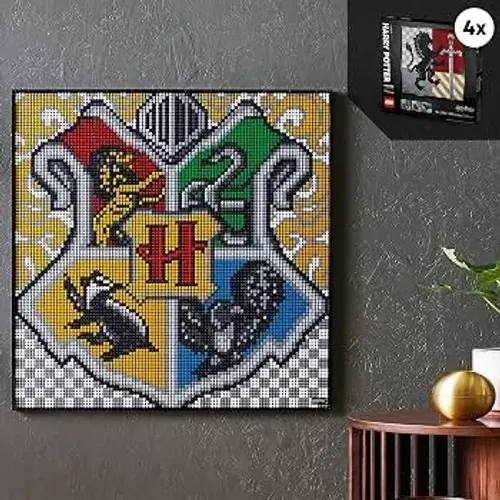 LEGO Art Harry Potter 31201 - Brasão Hogwarts com 4 Sets