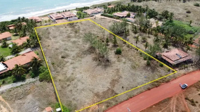 Terreno na praia de Zumbi com 9.270 m2, frente mar - R$930.000,00 - whatsapp:84 9.9145.963