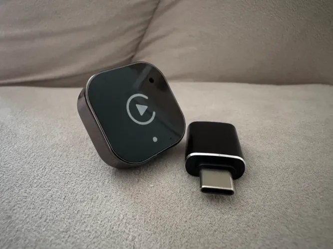 Adaptador Sem Fio CarPlay / Android Auto Sem Fio (Acompanha Adaptador USB-C)