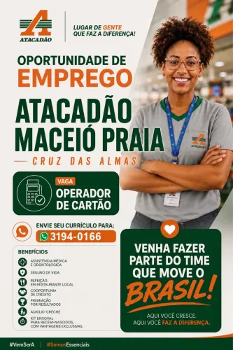 Vaga operador de cartão