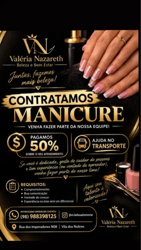 Contratamos manicure