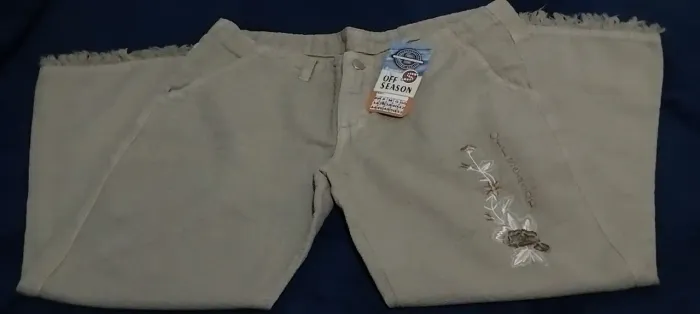 Calça de algodão com bordado off season
