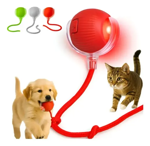 Brinquedo Pet Inteligente  Automático Giratório Recarregável