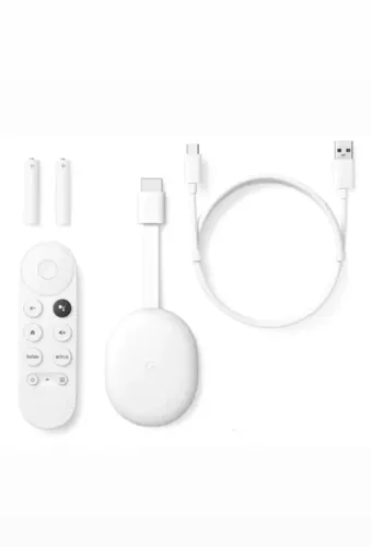 Chromecast 4 google TV 4K- Branco ( pouco usado)