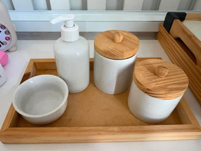 Kit porcelana para higiene de bebê