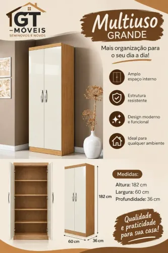 Multiuso 2 portas grande cores variadas