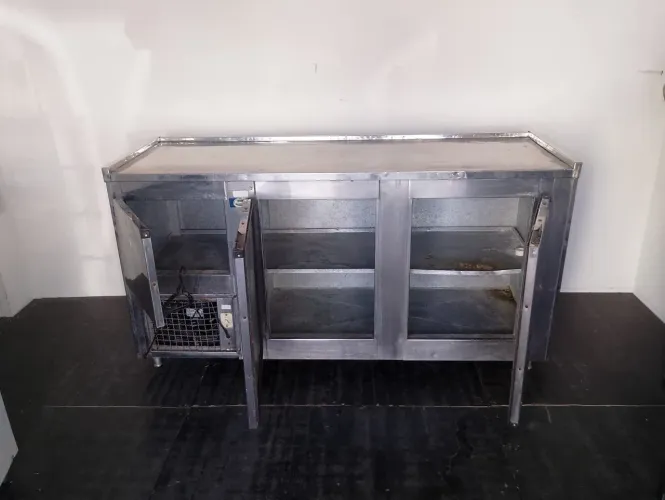 Balcão refrigerado de inox