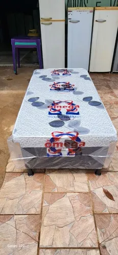 Cama box solteiro espuma dobrada 10cm