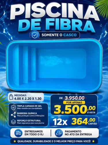 Piscina de fibra