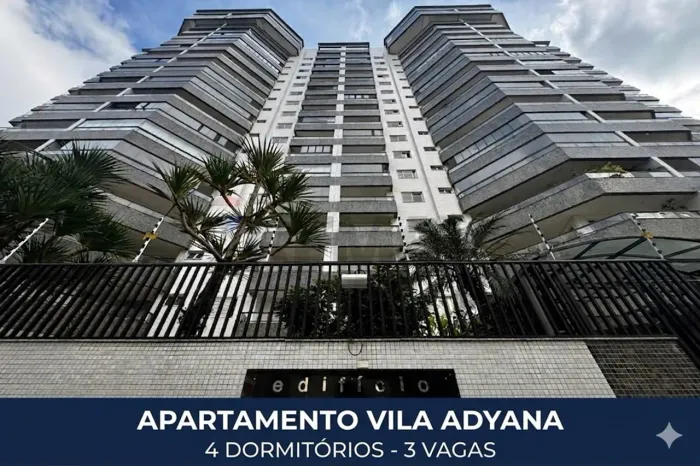LOCAÇÃO DE APARTAMENTO DE 4 DORMITÓRIOS - VILA ADYANA - CONDOMÍNIO PENSYLVANIA - SÃO JOSÉ