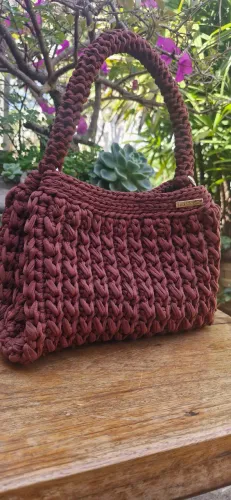 Bolsa Feminina Artesanal em Fio de Malha Premium | Feita à Mão | Exclusiva