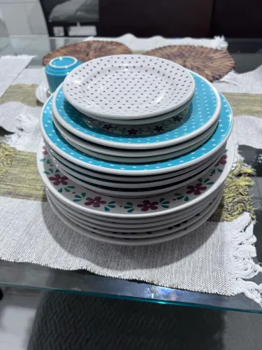 Aparelho de jantar/chá Oxford- poá floral