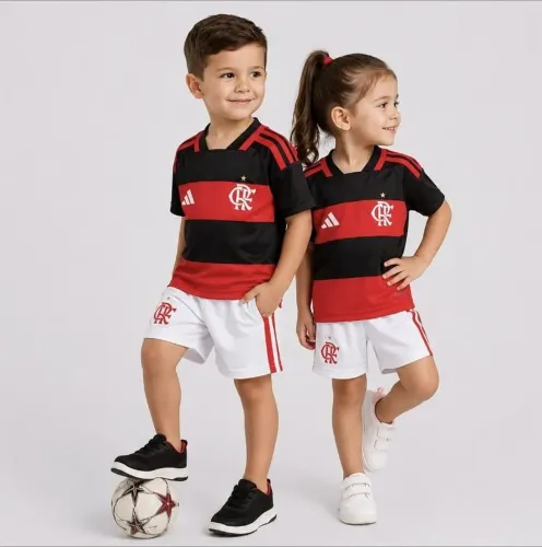 Conjunto infantil do Flamengo 2026/2027